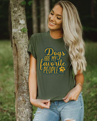 Dogs Are My Favorite People Tee - Pawz