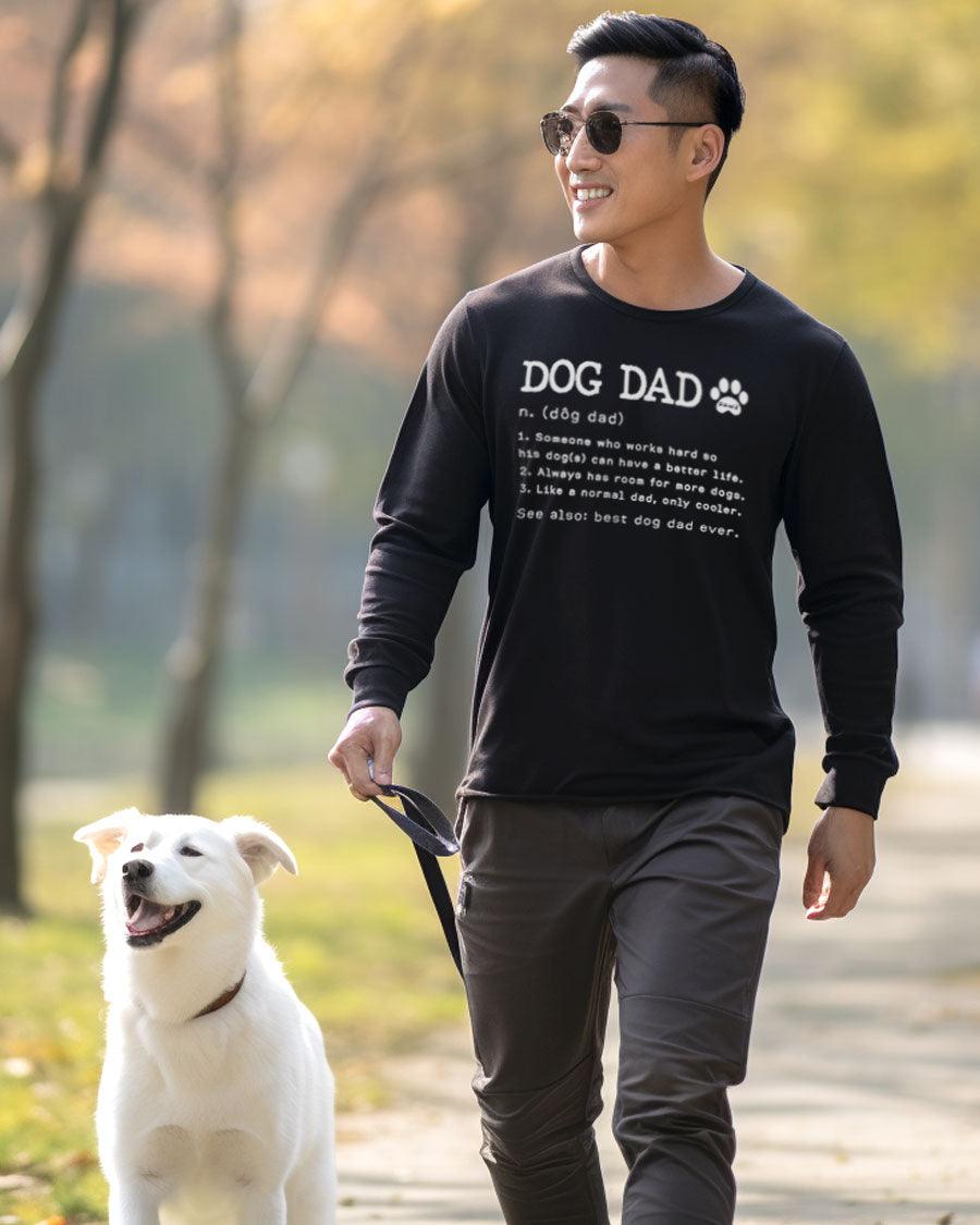 Dog Dad Definition Long Sleeve T-Shirt - Pawz