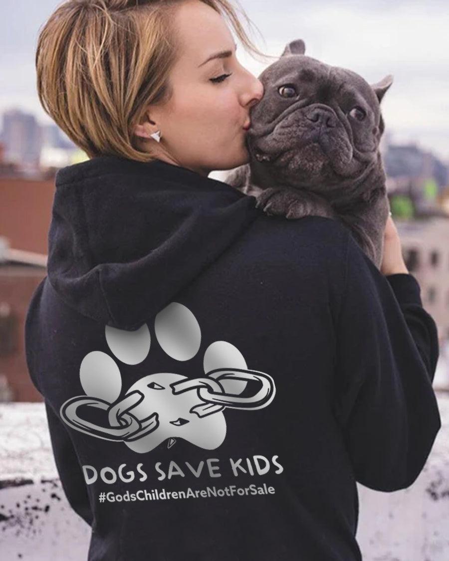 Dogs Save Kids Hoodie - Pawz