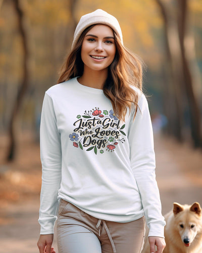 Just A Girl Who Loves Dog Long Sleeve - Pawz