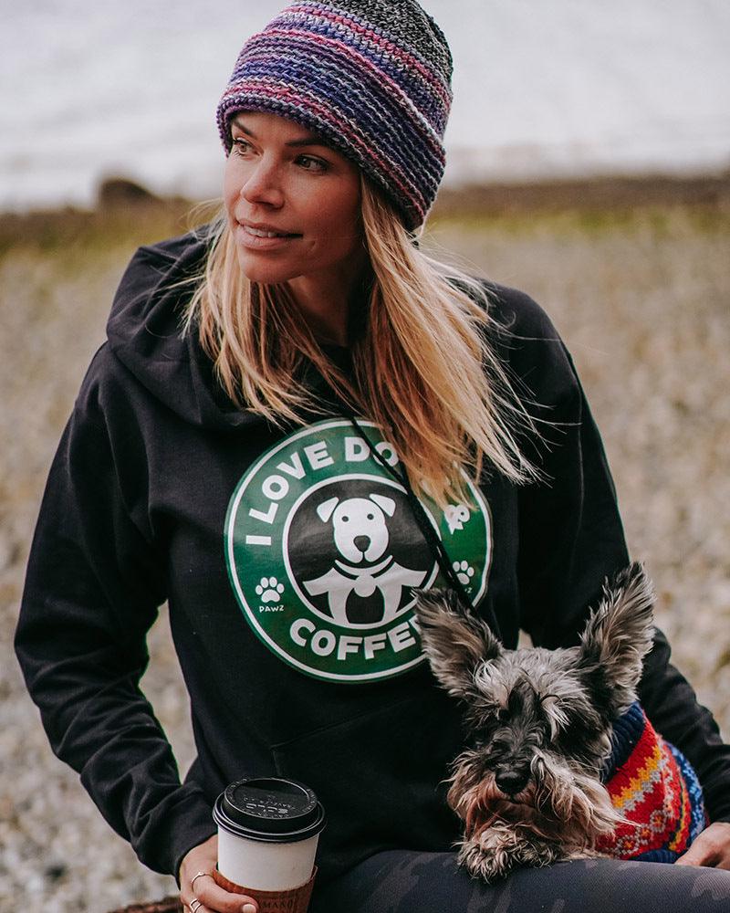 Pawz Love, Dogs, & Coffee Hoodie - Pawz